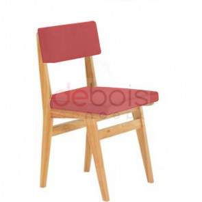 silla retro de madera